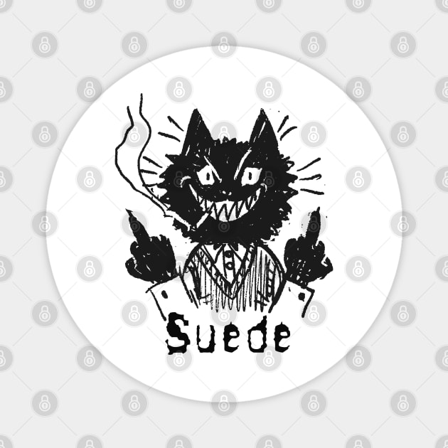 suede  and the bad cat Magnet by vero ngotak